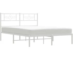 Lova Metalinis lovos rėmas su galvūgaliu, baltos spalvos, 140x200cm
