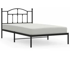 Lova Metalinis lovos rėmas su galvūgaliu, juodos spalvos, 107x203cm
