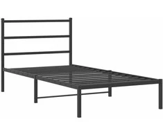 Lova Metalinis lovos rėmas su galvūgaliu, juodos spalvos, 100x200cm