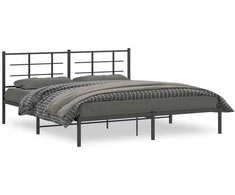 Lova Metalinis lovos rėmas su galvūgaliu, juodos spalvos, 183x213cm