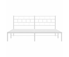Lova Metalinis lovos rėmas su galvūgaliu, baltos spalvos, 183x213cm