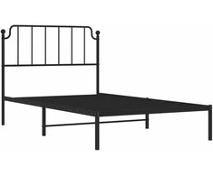 Lova Metalinis lovos rėmas su galvūgaliu, juodos spalvos, 107x203cm