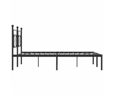 Lova Metalinis lovos rėmas su galvūgaliu, juodos spalvos, 183x213cm