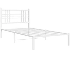 Lova Metalinis lovos rėmas su galvūgaliu, baltos spalvos, 100x200cm