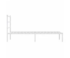 Lova Metalinis lovos rėmas su galvūgaliu, baltos spalvos, 90x200cm
