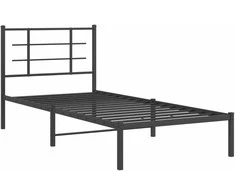 Lova Metalinis lovos rėmas su galvūgaliu, juodos spalvos, 90x190cm
