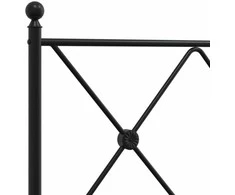 Lova Metalinis lovos rėmas su galvūgaliu, juodos spalvos, 100x190cm