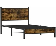 Lova Lovos rėmas be čiužinio, dūminio ąžuolo, 100x190cm, metalas