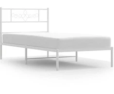Lova Metalinis lovos rėmas su galvūgaliu, baltos spalvos, 90x200cm