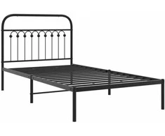 Lova Metalinis lovos rėmas su galvūgaliu, juodos spalvos, 100x200cm