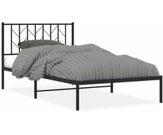 Lova Metalinis lovos rėmas su galvūgaliu, juodos spalvos, 107x203cm