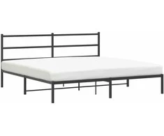 Lova Metalinis lovos rėmas su galvūgaliu, juodos spalvos, 183x213cm