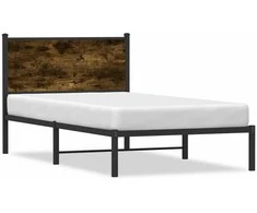 Lova Lovos rėmas be čiužinio, dūminio ąžuolo, 100x190cm, metalas
