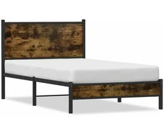 Lova Lovos rėmas be čiužinio, dūminio ąžuolo, 100x190cm, metalas