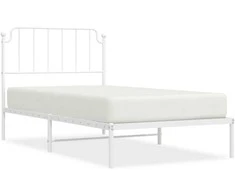 Lova Metalinis lovos rėmas su galvūgaliu, baltos spalvos, 100x200cm