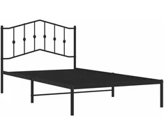 Lova Metalinis lovos rėmas su galvūgaliu, juodos spalvos, 107x203cm