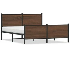 Lova Lovos rėmas be čiužinio, rudas ąžuolo, 140x200cm, metalas