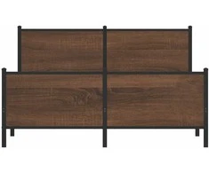 Lova Lovos rėmas be čiužinio, rudas ąžuolo, 140x200cm, metalas