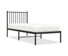 Lova Metalinis lovos rėmas su galvūgaliu, juodos spalvos, 75x190cm