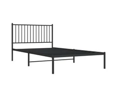 Lova Metalinis lovos rėmas su galvūgaliu, juodos spalvos, 107x203cm