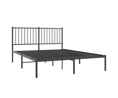 Lova Metalinis lovos rėmas su galvūgaliu, juodos spalvos, 140x190cm