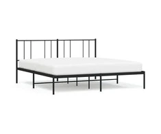 Lova Metalinis lovos rėmas su galvūgaliu, juodos spalvos, 183x213cm