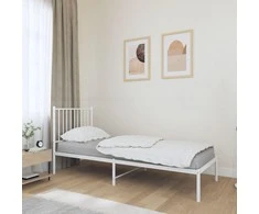 Lova Lovos rėmas be čiužinio, baltas, 75x190cm, metalas