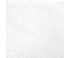 Osmanų lovos rėmas su čiužiniais, baltas, 200x200cm, dirbt. oda