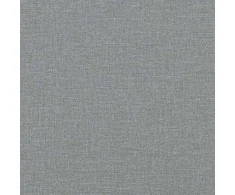 Osmanų lovos rėmas su čiužiniu, pilkas, 140x200cm, audinys