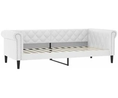 Lova Sofa, baltos spalvos, 80x200cm, dirbtinė oda