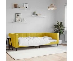 Lova Sofa, geltonos spalvos, 100x200cm, aksomas