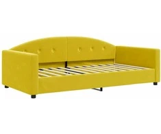 Lova Sofa, geltonos spalvos, 100x200cm, aksomas