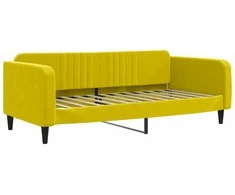 Sofa, geltonos spalvos, 100x200cm, aksomas
