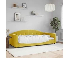 Lova Sofa, geltonos spalvos, 100x200cm, aksomas