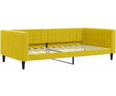 Lova Sofa, geltonos spalvos, 100x200cm, aksomas