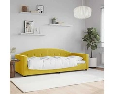 Lova Sofa, geltonos spalvos, 80x200cm, aksomas