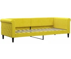Lova Sofa, geltonos spalvos, 80x200cm, aksomas
