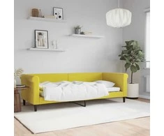 Lova Sofa, geltonos spalvos, 80x200cm, aksomas