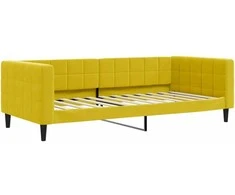 Lova Sofa, geltonos spalvos, 90x200cm, aksomas