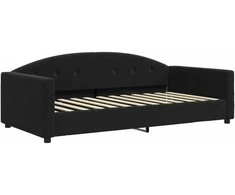 Lova Sofa, juodos spalvos, 100x200cm, aksomas