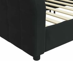 Sofa, juodos spalvos, 100x200cm, aksomas