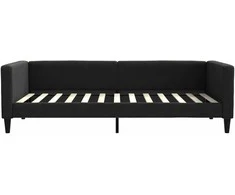 Lova Sofa, juodos spalvos, 100x200cm, audinys