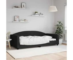 Lova Sofa, juodos spalvos, 100x200cm, audinys