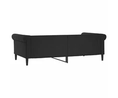Sofa, juodos spalvos, 100x200cm, dirbtinė oda