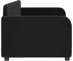 Lova Sofa, juodos spalvos, 80x200cm, aksomas
