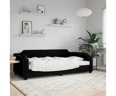 Lova Sofa, juodos spalvos, 80x200cm, audinys