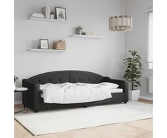 Lova Sofa, juodos spalvos, 80x200cm, audinys