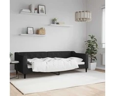 Lova Sofa, juodos spalvos, 80x200cm, audinys