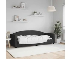 Lova Sofa, juodos spalvos, 80x200cm, audinys