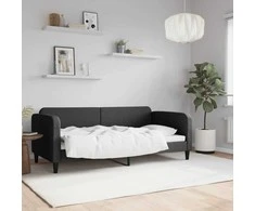Lova Sofa, juodos spalvos, 90x190cm, audinys